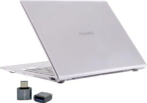 Matebook D15 2019-2022 Kılıf Uyumlu Kristal Parlak Şeffaf Sert Hard Case Ince Hafif Çizilme Koruma 15.6 Inç Şeffaf