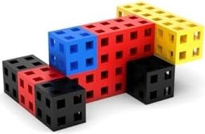 Meli 100 Adet Küp Yapı Taşı Seti, 3 Yaşından Büyük Çocuklar Için Yaratıcı Oyuncak, 3D Yapı, 8 Farklı Renk Seçeneği, Ölçüler: 2 x 2 x 2 Cm, Bpa Içermez, Ce Sertifikalı