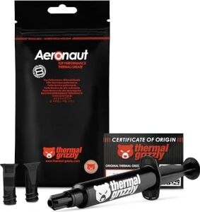 - Aeronaut - Yüksek Kaliteli Termal Macun - Tüm Cpu ve Grafik Kartı Soğutucuları Için Soğutma ve Sessiz Soğutucu Bağlantısı (7,8 Gram)
