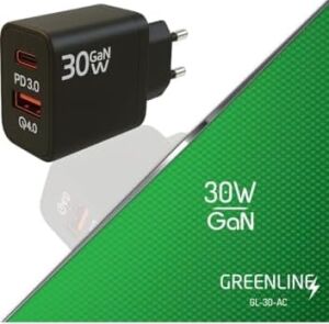 30W Gan Type-C ve Usb-A Girisli Hizli Sarj Adaptörü