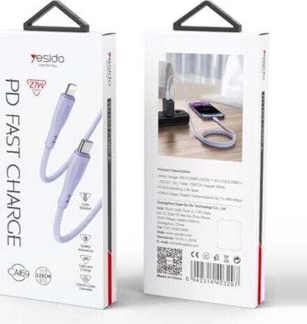 27W Type-C To Lightning Pd Hızlı Şarj Kablosu 1.2m