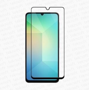 Galaxy A06-A06S Için Ekstra Güçlü Tam Koruma Sağlayan 9h Sertliğinde Leke ve Parmak Izi Tutmayan Hd Görüntü Sağlayan Premium Ekran Koruyucu Kırılmaz Cam (Galaxy A06-A06S)