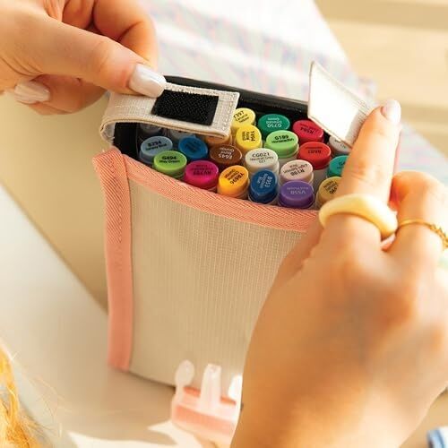 24’lü Çift Uçlu Alkol Bazlı Marker Kalem Seti – Brush + Chisel