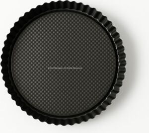 28 cm Yuvarlak Meyve Turtası Kalıbı – Siyah Metalik Yapışmaz Kaplamalı Turta ve Kiş Kalıbı – Eşit Isı Dağılımlı – Kolay Temizlenebilir – Fırın Güvenli