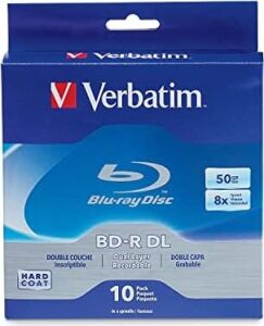 Verbatim Bd-R 97335 Blu-Ray Medya Diski, 50 Gb, 8 x Yazılabilir, Çift Katlı, 10 Adet