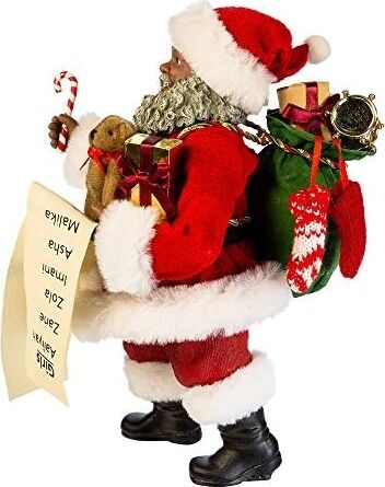 Kurt Adler 26,5 cm Fabriche' Siyah Noel Baba ve Şeker Kamışı