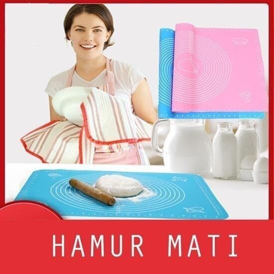 40 * 50 cm Silikon Ölçekli Kullanımı Kolay Hamur Açma Matı Ekmek Mantı Makarna Hamuru Yoğurma