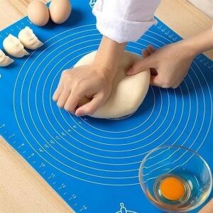 40 * 50 cm Silikon Ölçekli Kullanımı Kolay Hamur Açma Matı Ekmek Mantı Makarna Hamuru Yoğurma