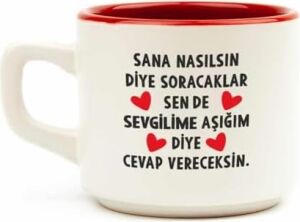 Sevgilime Aşığım Diye Cevap Vereceksin Beyaz Venüs Kupa - Hediye Seramik Kupa