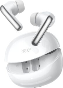 Qcy Melobuds N60 Aktif Gürültü Önleyici Kablosuz Kulaklıklar, 6-Mic Kablosuz Ldac Yüksek Çözünürlüklü 56DB Anc Kulak Tomurcukları, Çift Sürücü, Hızlı Şarj 45H Çalma Süresi, Uyarlanabilir Eq, Ipx5 Su