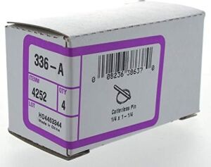 Hillman 4252 Cotterless Bağlantı Pimleri (1/4'' Halka Çapı x 1-1/4'' Uzunluk), Gümüş