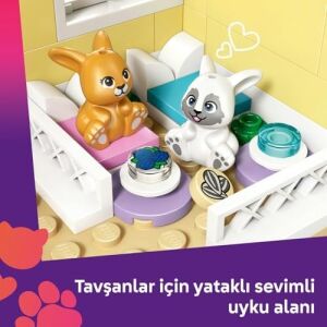 Heartlake Şehri Tavşan Oteli 42679 – 5 Yaş ve Üzeri Çocuklar Için Paisley ve Leo Mini Bebekleri ile 2 Tavşan Figürü Içeren Yaratıcı Oyuncak Yapım Seti, Eğlenceli Hediye Fikri (161 Parça)