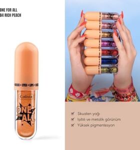 Callista One For All 04 Rich Peach Eyes & Lips & Cheeks Likit Göz Farı