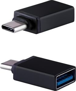 Type-C To USB 3.1 Otg Dönüştürücü Adaptör - 5gbps Yüksek Hızlı Veri Transferi, iPhone 15/16/17, Macbook, iPad ve Android ile Uyumlu Metal Kasa Çevirici - Siyah