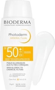 Photoderm Mineral Fluid SPF50+ Çok Hassas Ciltler Için Çok Yüksek Korumalı Yüz, Vücut Güneş Kremi 75 gr