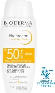 Photoderm Mineral Fluid SPF50+ Çok Hassas Ciltler Için Çok Yüksek Korumalı Yüz, Vücut Güneş Kremi 75 gr