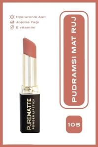 Powder Lipstick No: 105 - Nemlendirici Pudramsı Mat Ruj