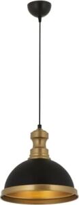 Siyah Kaplama Modern Avize E27 Metal 29CM