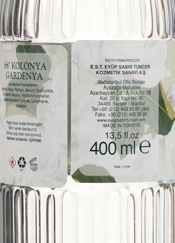 Kolonyası Silindir Şişe (400 Ml)