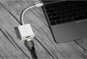 Type-C To HDMI Dişi 4K Çevirici Adaptör, Beyaz