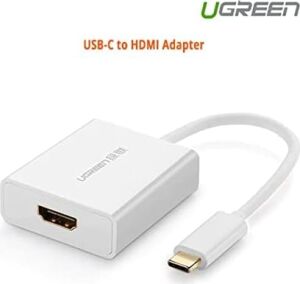 Type-C To HDMI Dişi 4K Çevirici Adaptör, Beyaz