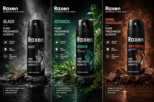 Raxen Erkek Deodorant Spreyi - Serisi - 150ML - Etkili Ter Kokusu Önleyici - Alüminyumsuz ve Leke Bırakmayan Formül - Gün Boyu Ferahlık Veren Erkek Vücut Spreyi