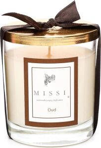 Missi Kapaklı Oud Kokulu Vegan Mum 140 gr