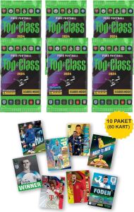 Hediyecik Panini Fifa Top Class 2024 Futbolcu Kartları 10 Paket (80 Kart)