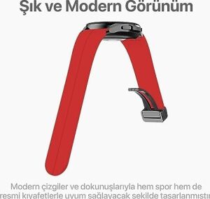 Galaxy Watch Için 7/6/5/4/fe Serisi (40MM/44MM) Watch 6/4 Classic (43MM/42MM) Watch 5 Pro 45MM Için Katlanabilir Manyetik Tokalı 20MM Kavisli Spor Silikon Kordon (Lacivert)