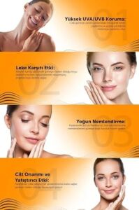 Leke Karşıtı Aydınlatıcı ve Nemlendirici Yüksek Koruyucu Spf+50 Yüz ve Vücut Güneş Kremi 50 ml