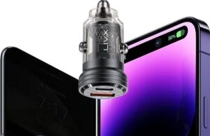Transparent 45W Pd/qc Mini Araç Şarj Cihazı ve 1 Metre Hızlı Şarj ve Data Kablosu L35 - Tct-01