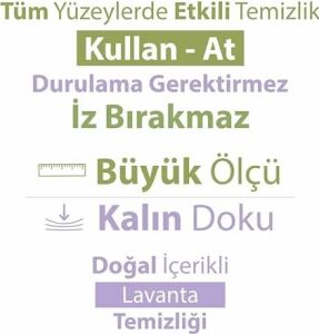 Doğadan Pratik Temizlik Baby Turco Doğadan Yer Temizlik Havlusu Lavanta 50 Adet