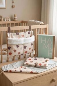 Yenidoğan 3 Prç Anne Bebek Hediye Hastane Çıkışı Alt Açma Bakım Çanta Askılı Organizer Set Urcin
