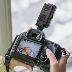 Taşınabilir Rgb LED Dolgu Işığı 6 Renk Modlu 3000-6500K Ayarlanabilir Işık Telefon Tablet Notebook Tripod Uyumlu Şarjlı Video Selfie Canlı Yayın Işığı | F615