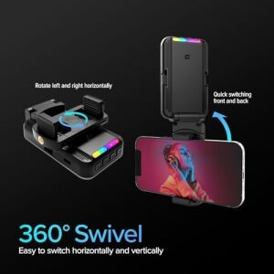 Taşınabilir Rgb LED Dolgu Işığı 6 Renk Modlu 3000-6500K Ayarlanabilir Işık Telefon Tablet Notebook Tripod Uyumlu Şarjlı Video Selfie Canlı Yayın Işığı | F615