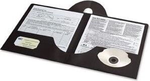 Smead Lockit® Iki Cepli Ağır Klasör, Mektup Boyutu, Siyah, Kutu Başına 25 (87981)