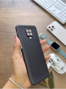 Süper Ince Mat Ultra Thin Silikon Kılıf Siyah Redmi Note 9 ile Uyumlu
