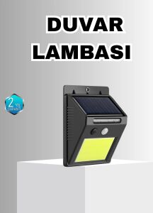 Solar Güçlü LED Dış Mekan Lambası – Güneş Enerjisiyle Şarj Olan Sensörlü Bahçe Işığı