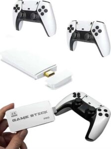 3D 4K 2000 Oyunlu Game Stick Oyun Konsolu Çift Konsol