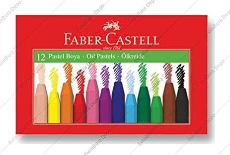 Pastel Boya, 12 Renk, Yumuşak ve Rahat Kullanım, Canlı Renkler, Kağıt ve Taş Üzeri Uygun