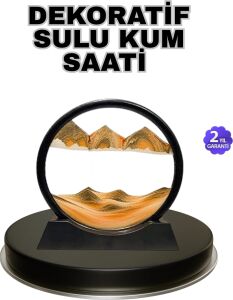 Şeffaf Dekoratif Kum Saati – Dayanıklı Gövde, Minimalist Stil, Masa ve Vitrin Aksesuarı
