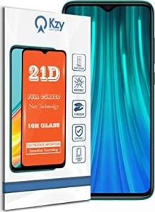 Xiaomi Redmi Note 8 Pro ile Uyumlu Tam Kaplayan 21D Temperli Ekran Koruyucu Cam