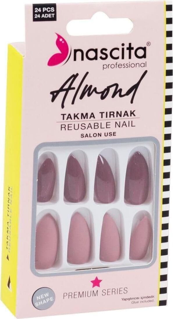 24'lü Almond Renkli Takma Tırnak - 151