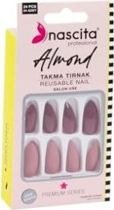 24'lü Almond Renkli Takma Tırnak - 151
