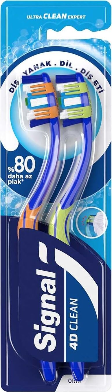 Ultra Clean Expert 4d Clean Diş Fırçası 1+1 Orta