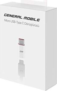 General Mobile M100372 Micro USB - Type C Dönüştürücü (General Mobile Türkiye Garantili)