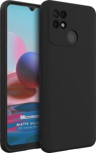 Matte Silicone Xiaomi Poco C40 Için Kılıf Siyah [poco C40 ile Uyumlu Kılıf - Siyah]
