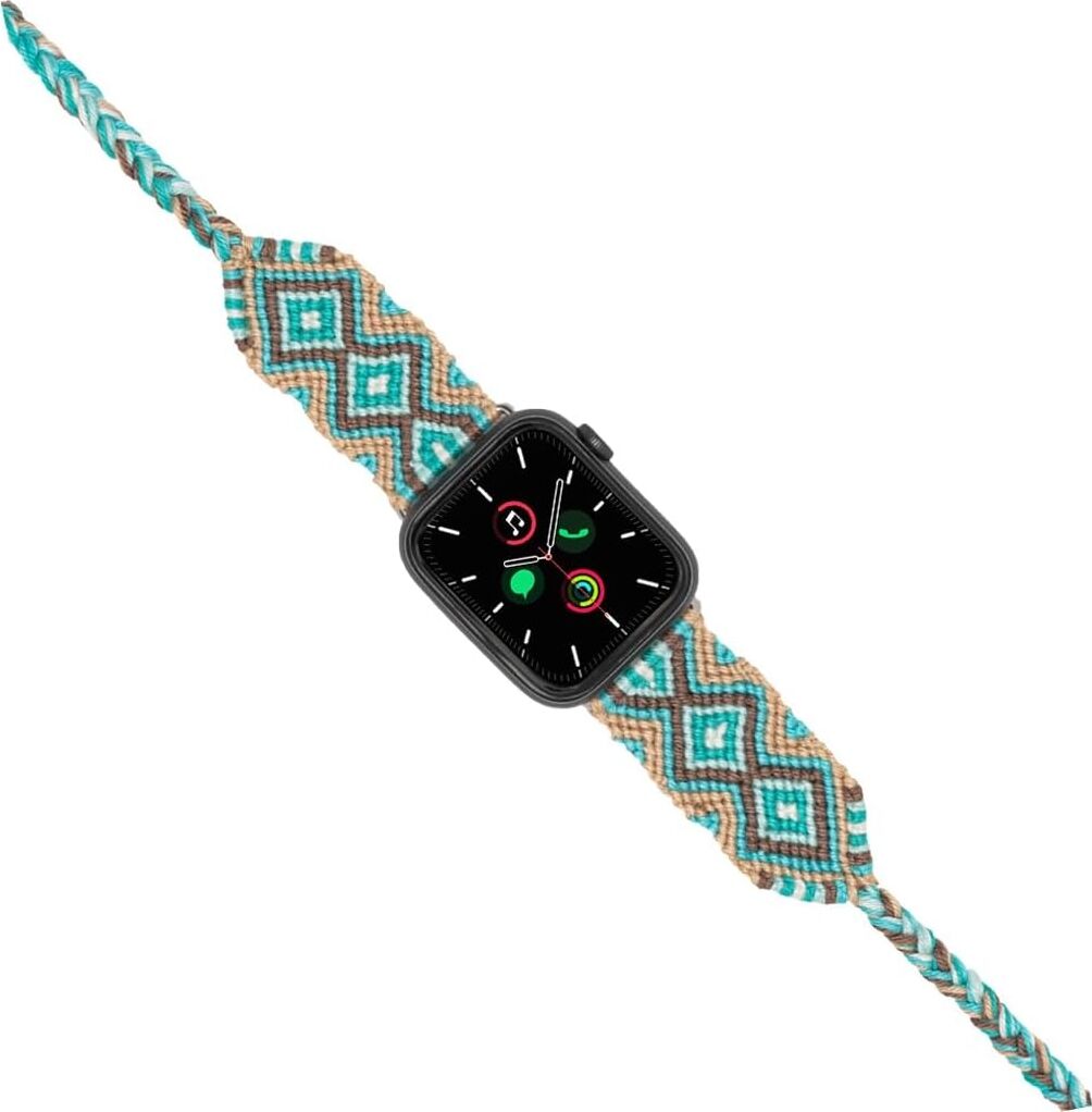 Hippi Charm Silver 42-44-45-49 mm Apple Watch Braided Band