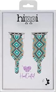 Hippi Charm Silver 42-44-45-49 mm Apple Watch Braided Band