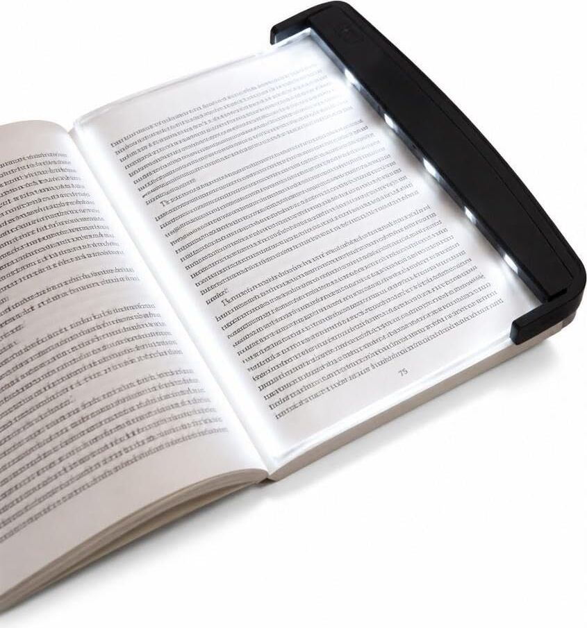 Busstier LED Kitap Okuma Işığı, Kitap Arasına Yerleştirilebilir Ince Okuma Lambası, Gece Okuma ve Seyahat Için Taşınabilir Aydınlatma Paneli
